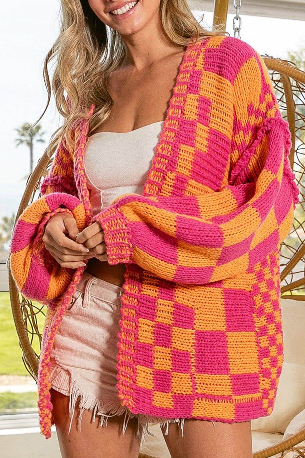 Rosalind Checkered Cardigan | DROPSHIP