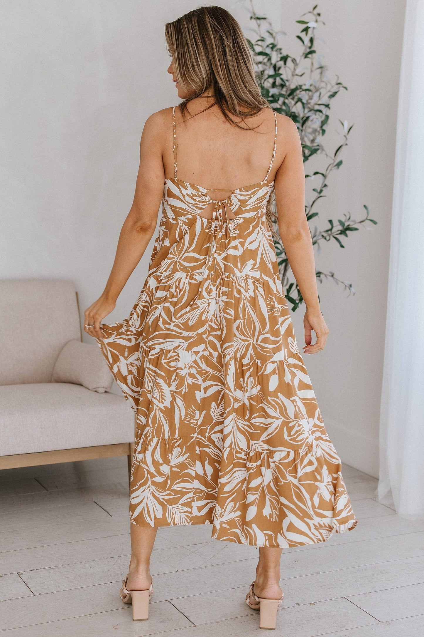 SALE - Amalie Printed Midi Dress
