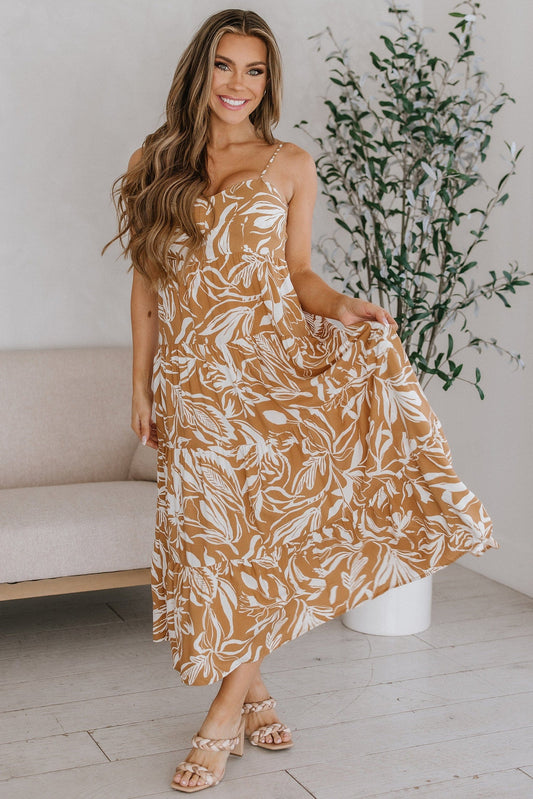SALE - Amalie Printed Midi Dress