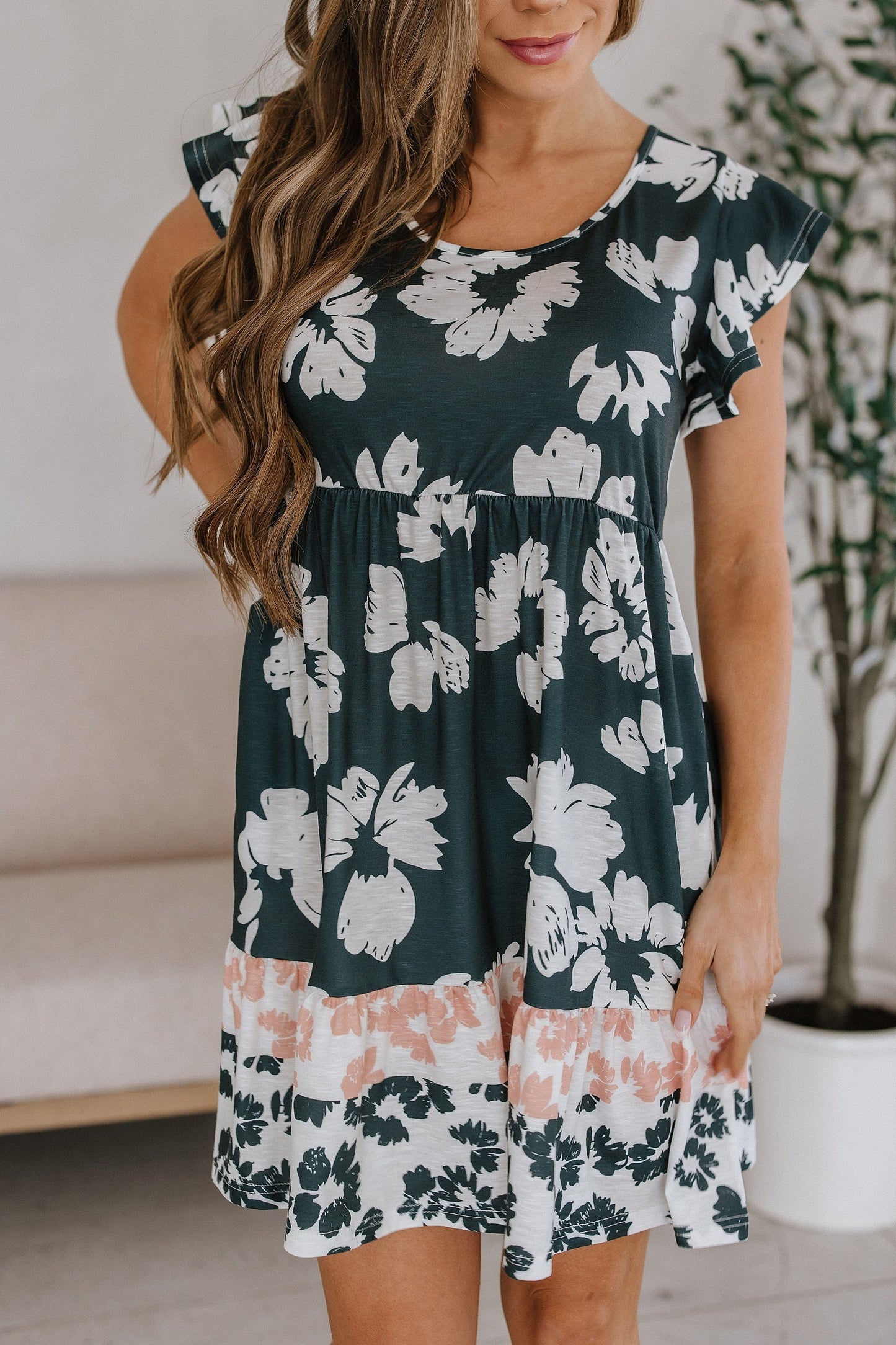 SALE - Bethie Floral Print Dress