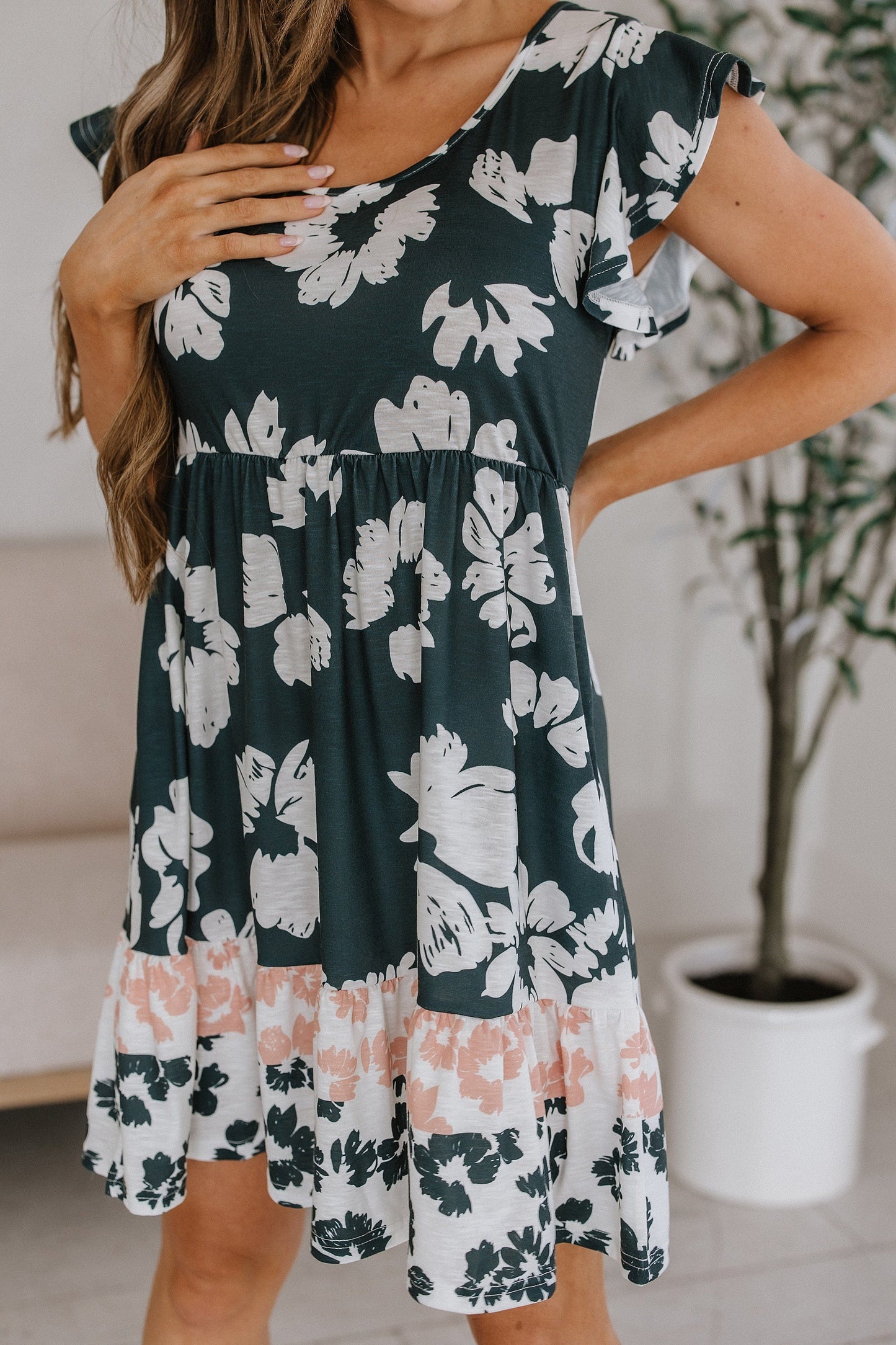 SALE - Bethie Floral Print Dress