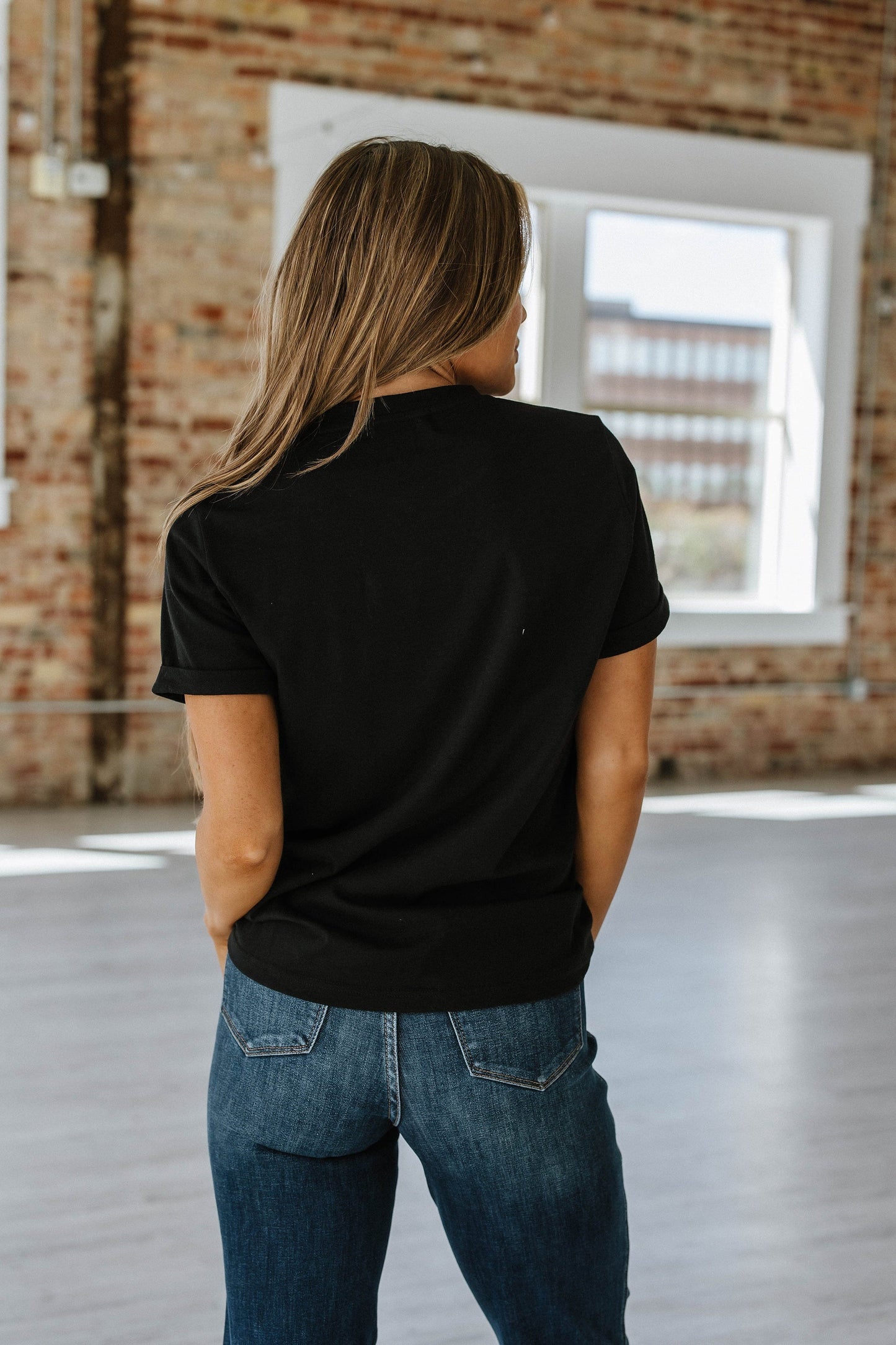 Sequin Helmet Graphic Tee | DROPSHIP
